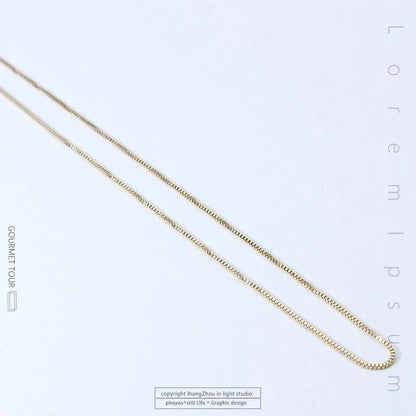 Titanium Steel Minimalist Plating Solid Color Necklace