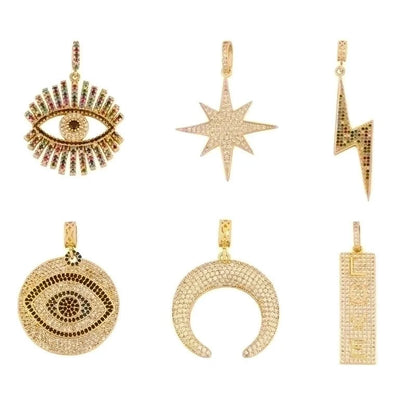 Copper Plating Geometric Necklace