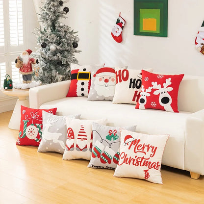 Christmas Modern Style Snowflake Pillow Cases Couch & Sofa Decor