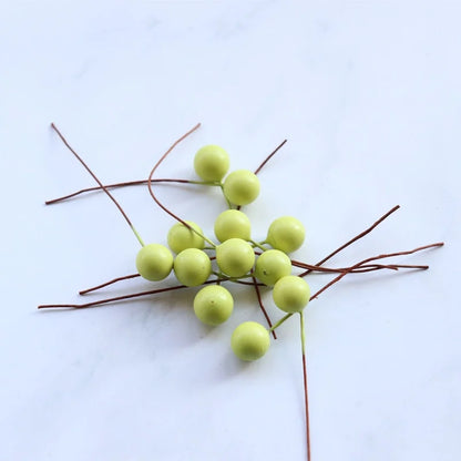 400 Pieces 10mm Simulation Berry Candy Box Accessories Christmas Gift DIY Simulation Blossom Cherry Beads Small Fruit Berries