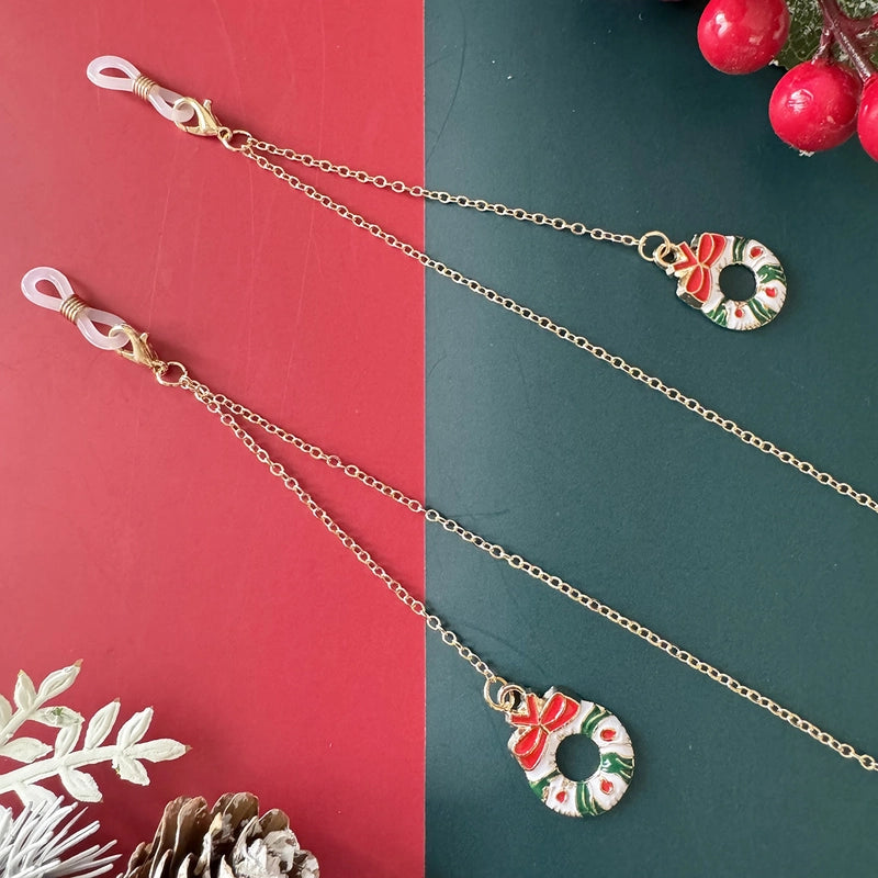 Vacation Christmas Tree Alloy Christmas Women's Glasses Chain