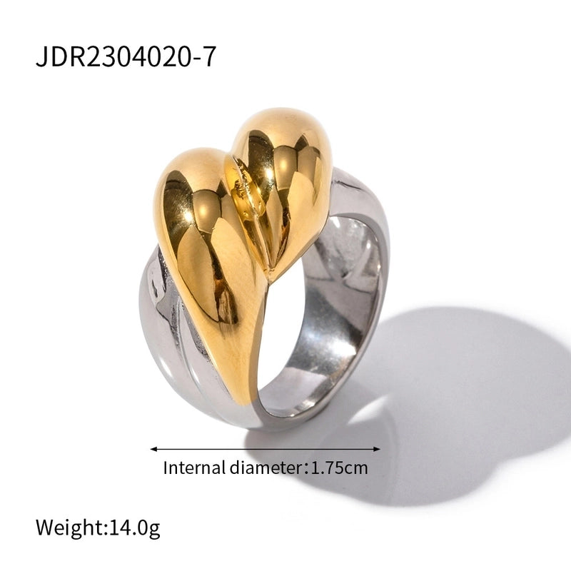 Glam Minimalist Classic Style Geometric 304 Stainless Steel Plating Open Rings