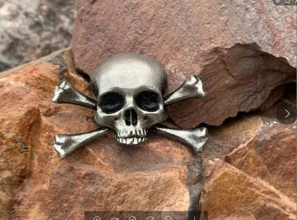 Funny Pin Skull Alloy Unisex Brooches 1 Piece