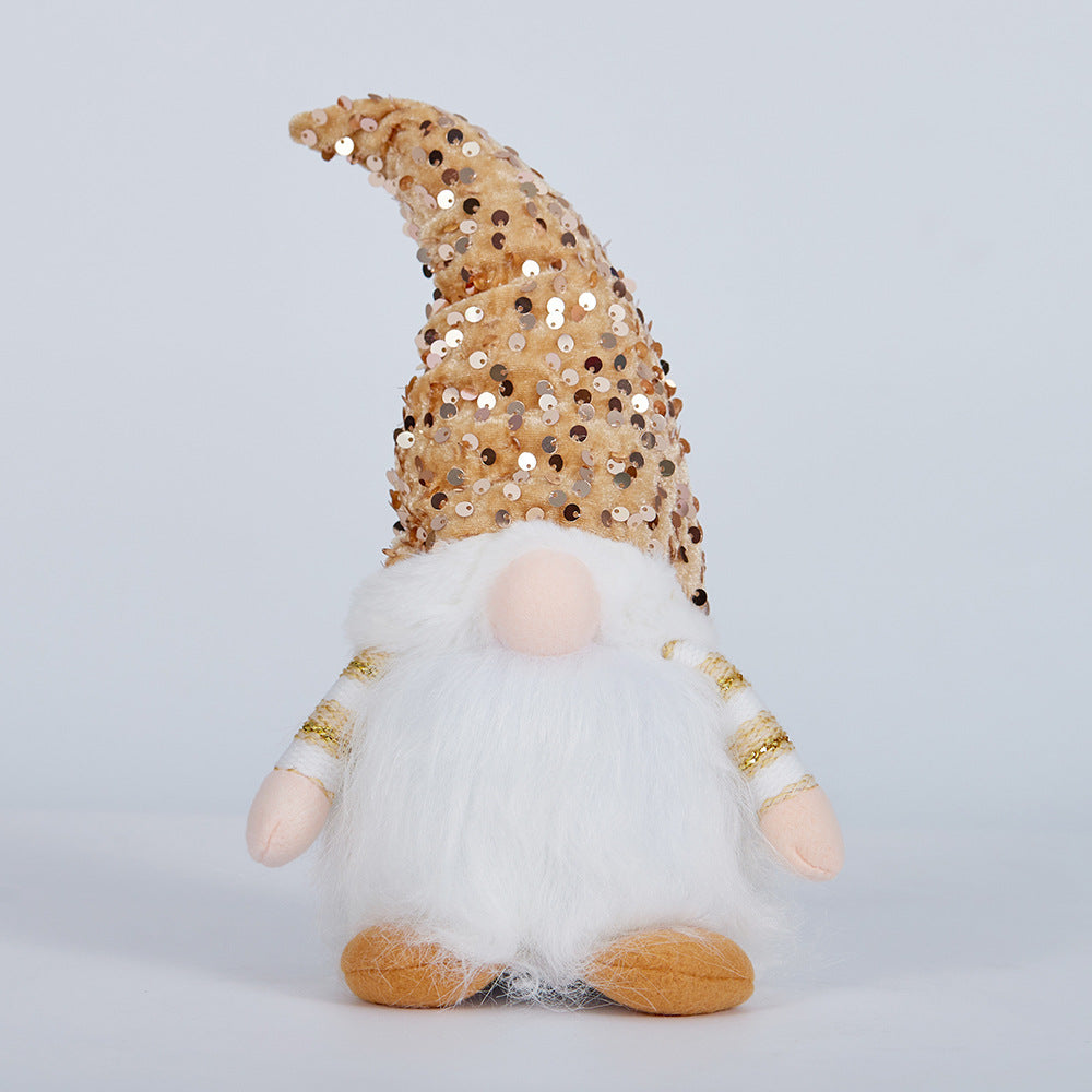 3 Pieces Christmas Decoration Lighted Gnome Figurine Rudolph Christmas Gift Ornament