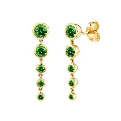 1 Pair Minimalist Classic Style Water Droplets Plating Copper Drop Earrings