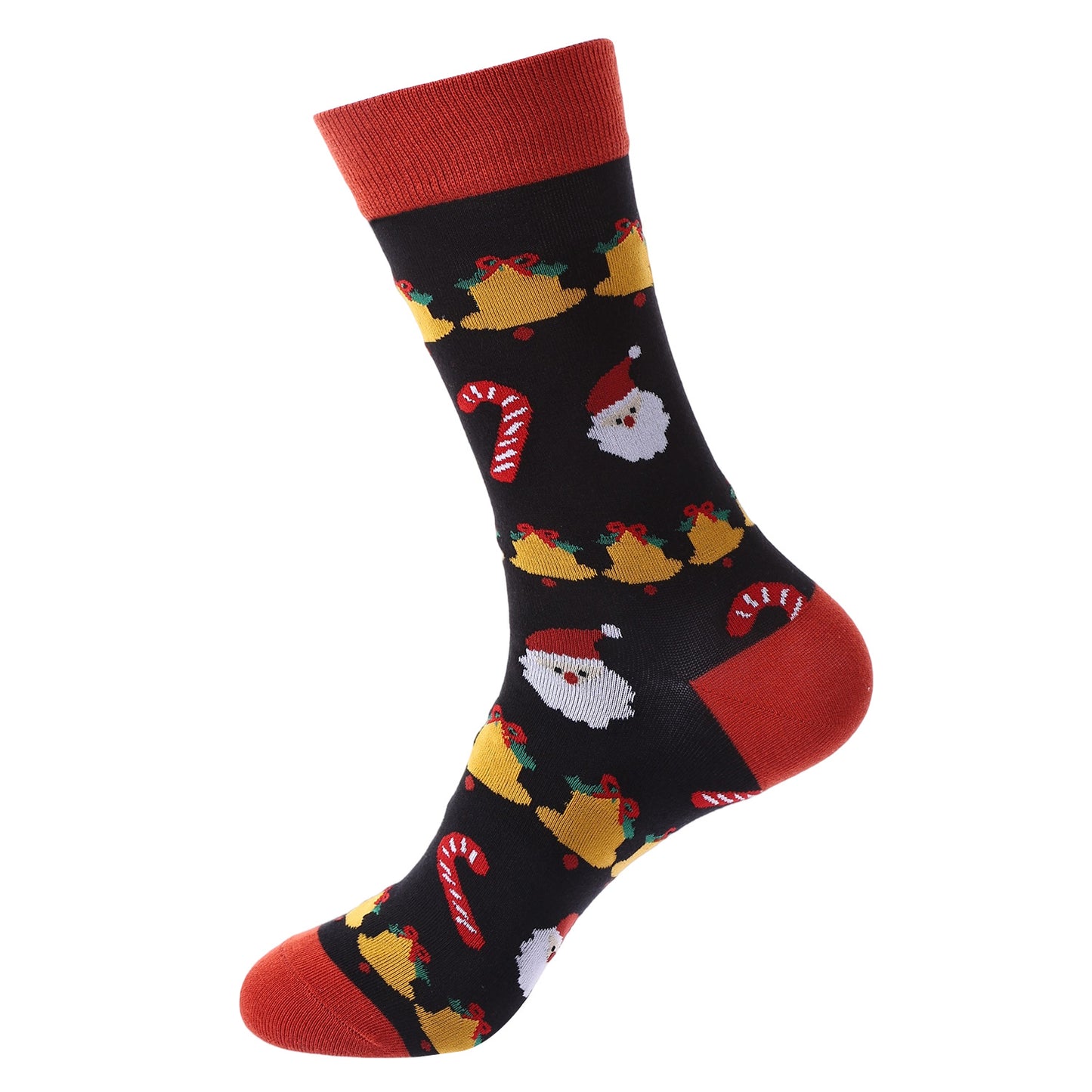 10 Pairs Haichin Christmas Mid-calf Socks For Men Trendy Brand Christmas Socks For Women Santa Claus Trendy Socks