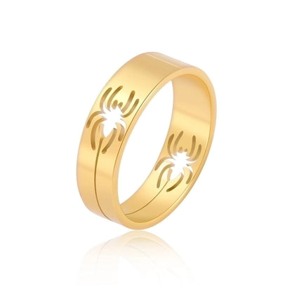 Casual Minimalist Spider Stainless Steel Plating Halloween Unisex Rings