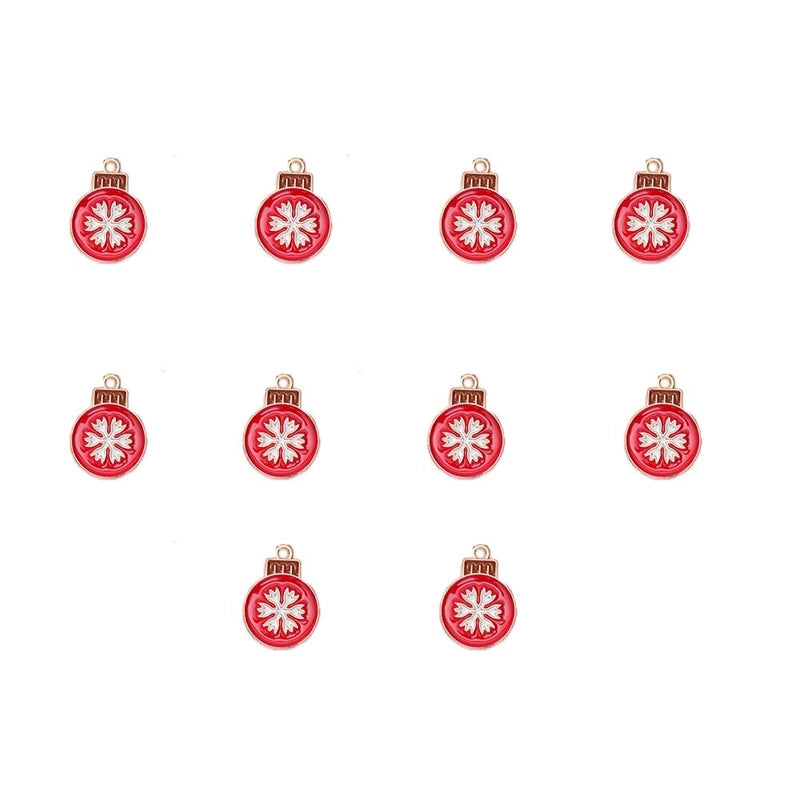 10 PCS/Package 15.9*17.8mm 16*22MM 18.1*19mm Alloy Christmas Hat Christmas Tree Santa Claus Pendant Jewelry Accessories