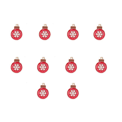 10 PCS/Package 15.9*17.8mm 16*22MM 18.1*19mm Alloy Christmas Hat Christmas Tree Santa Claus Pendant Jewelry Accessories