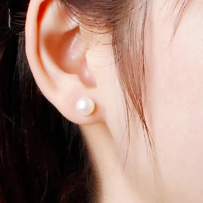 1 Pair Elegant Minimalist Streetwear Round 304 Stainless Steel Ear Studs