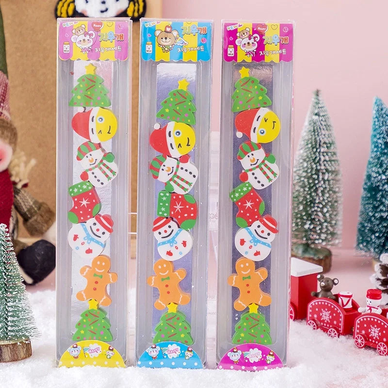 Christmas Children's Cute Cartoon Geometric Tree Eraser 1 Piece