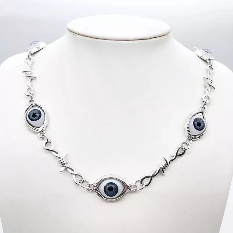 Modern Style Eye Alloy Halloween Women's Men's Necklace