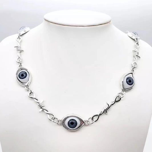 Modern Style Eye Alloy Halloween Women's Men's Necklace