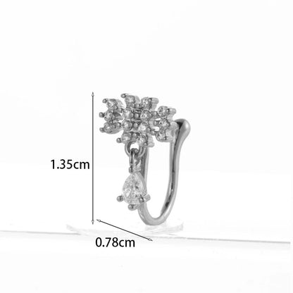 Nose Rings & Studs Fashion Geometric Copper Plating