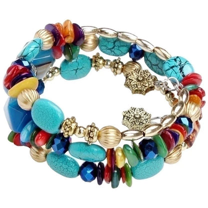 Casual Minimalist Irregular Alloy Gravel Beaded Bracelets