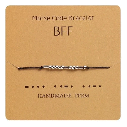 Minimalist Letter Copper Knitting Bracelets 1 Piece