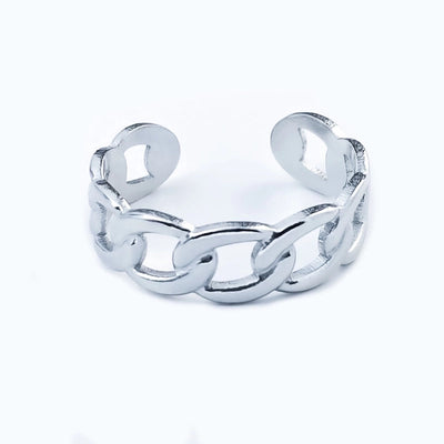 Minimalist Heart Shape Titanium Steel Open Rings
