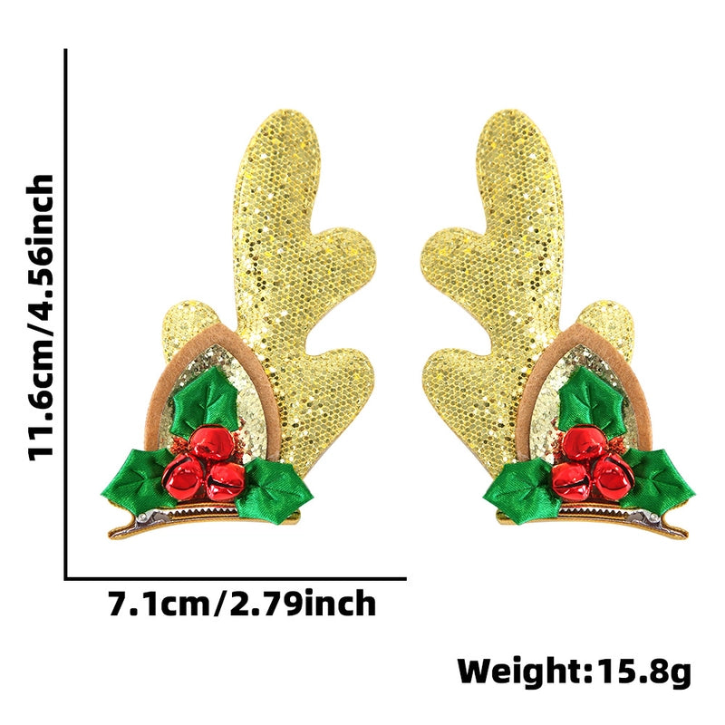 Christmas Cartoon Style Cute Antlers Party Festival Hairpin