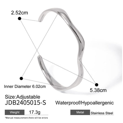 Circle Stainless Steel Electroplating Bangles