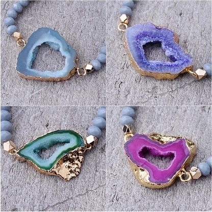 Fashion Geometric Agate Bracelets