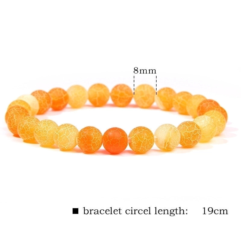 Fashion Solid Color Natural Stone Beaded Bracelets