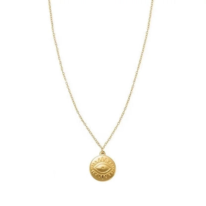 Minimalist Geometric 304 Stainless Steel 18K Gold Plated Plating Necklace