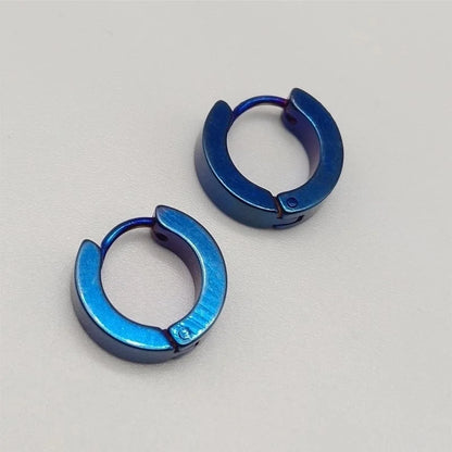 Factory Direct Japanese And Korean Fashion Men's Popular Flat Round Ear Clip Earrings Women's Tassel Small Ear Ear Bone Ear Buckle Earrings