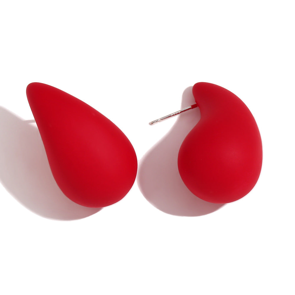 Fashion Circle Geometric Stainless Steel Stud Earrings