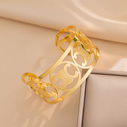 Round Titanium Steel Polishing Bangles