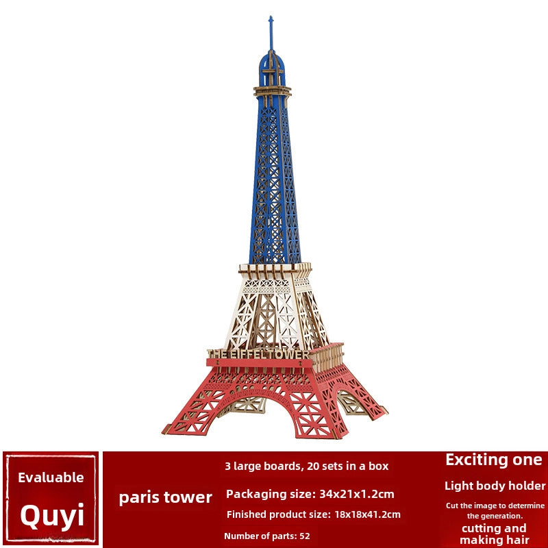 Stall Supply Children's Wooden 3D Puzzle Adult Puzzle Christmas Building Handmade Educational Model Toy