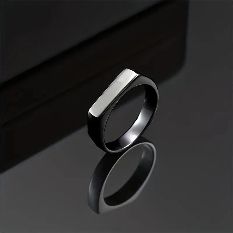 Minimalist U Shape Titanium Steel Plating Rings