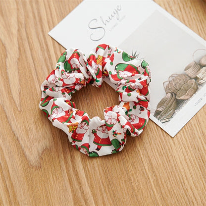 Christmas Romantic Women's Santa Claus Handmade Hair Tie