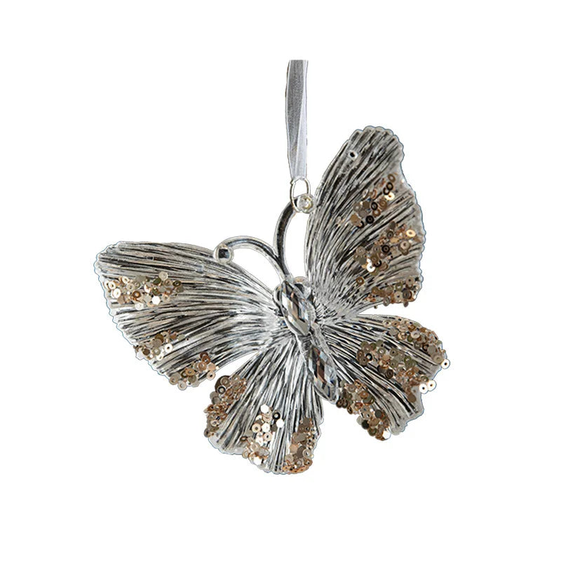 Christmas Ornaments Scene Decoration Supplies Christmas Tree Snowflakes Bells Small Hanging Decorations Crystal Transparent Hanging Ornaments