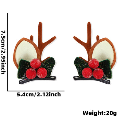Christmas Cartoon Style Cute Antlers Party Festival Hairpin
