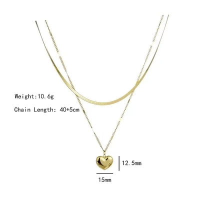 304 Stainless Steel Copper 18K Gold Plated K Gold Plated Cute Inlay Flower Butterfly Acrylic Shell Zircon Pendant Necklace