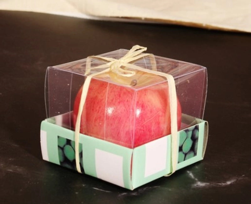 Christmas Cartoon Style Cute Apple Wax Candle