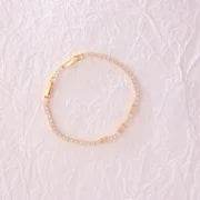 IG Style French Style Classic Style Geometric 304 Stainless Steel Titanium Steel 18K Gold Plated Zircon Bracelets In Bulk