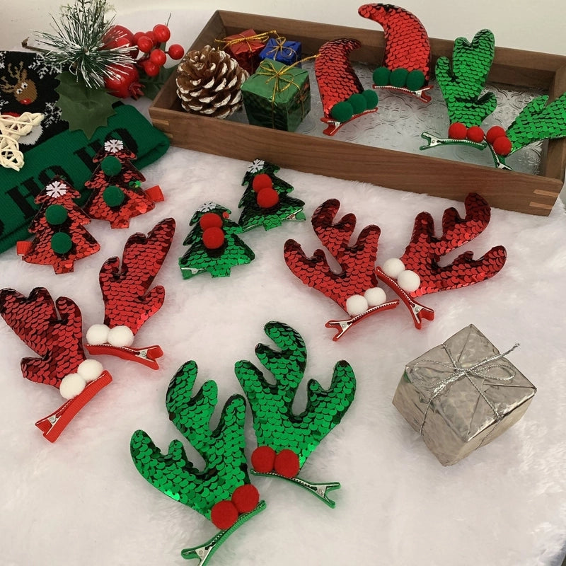 Christmas Cute Antlers Plastic Daily Hairpin