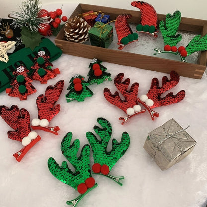 Christmas Cute Antlers Plastic Daily Hairpin