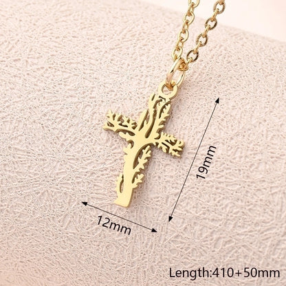Casual Modern Style Minimalist Angel Ghost Skull 304 Stainless Steel Gold Plated Polishing Plating Pendant Necklace