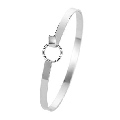 Alloy Gold Plated Silver Plated Fashion Plating Inlay Heart Shape Feather Bow Knot Bangle