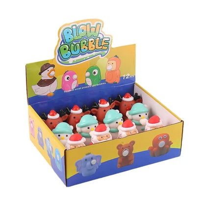 Squishy Toy Christmas Animal Santa Claus Snowman PVC TPR Toys