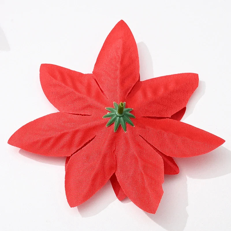 Christmas Flower Imitation Flower Red Golden Christmas Wreath Rattan Christmas Tree Accessories Christmas Decorations