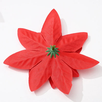 Christmas Flower Imitation Flower Red Golden Christmas Wreath Rattan Christmas Tree Accessories Christmas Decorations