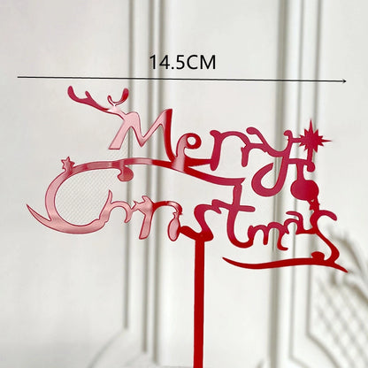 Christmas Letter Arylic Party Cake Decorating Supplies