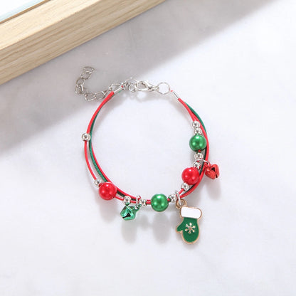 Cute Cartoon Character Alloy Plating Flakes Elk Christmas Women's