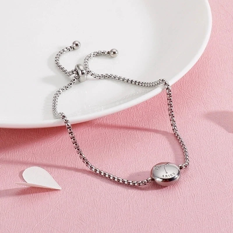 Constellation Titanium Steel 18K Gold Plated Bracelets In Bulk