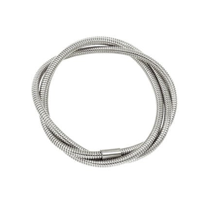 Minimalist Geometric 304 Stainless Steel 18K Gold Plated Bangle In Bulk