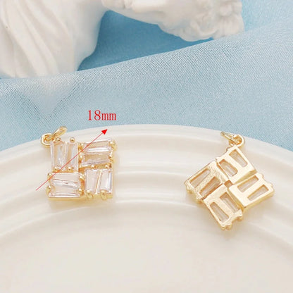 1 Piece Alloy Heart Shape Flower Pendant