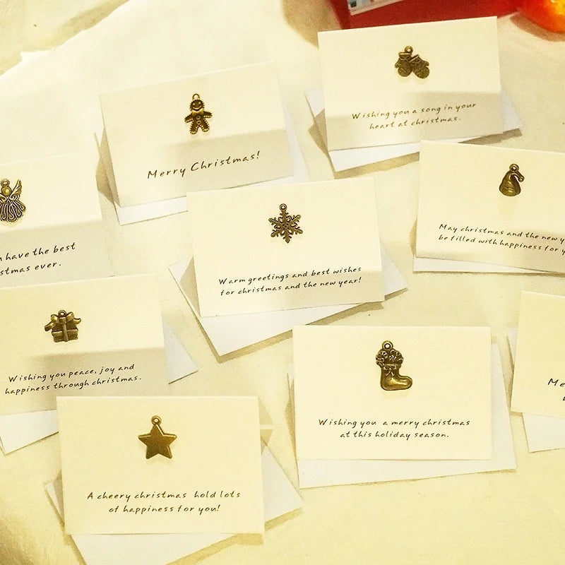 Christmas Minimalist Classic Style Letter Party Festival Card